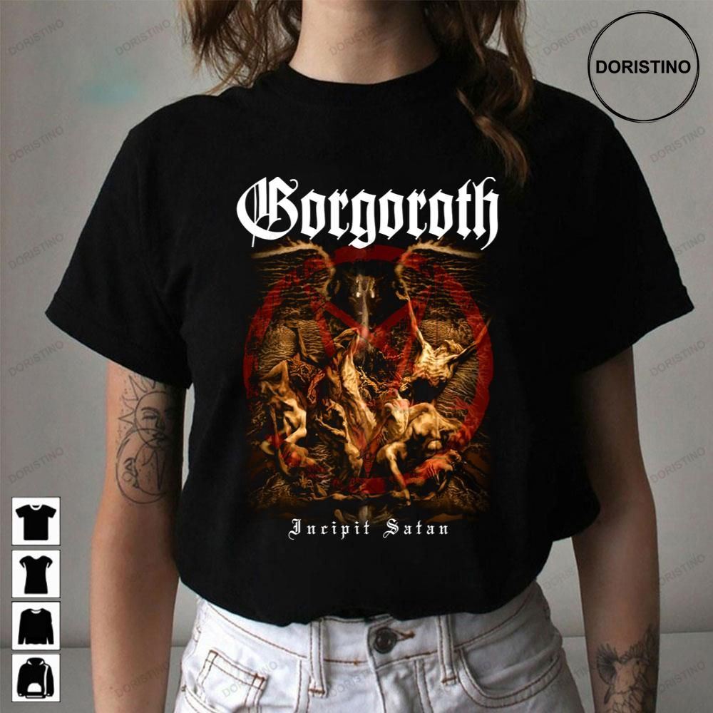 Incipit Satan By Gorgoroth Old School Black Metal Limited Edition T-shirts